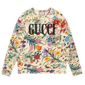 Gucci Floral Print Sweatshirt